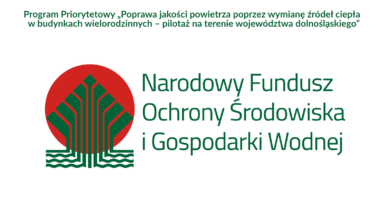 Logo Narodowego Funduszu Ochrony Środowiska i Gospodarki Wodnej oraz tytuł programu