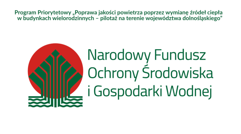 Logo Narodowego Funduszu Ochrony Środowiska i Gospodarki Wodnej oraz tytuł programu
