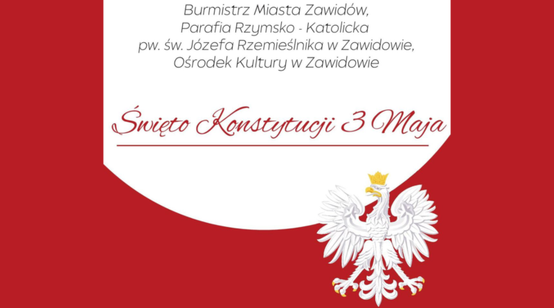 Flaga Polski i orzeł