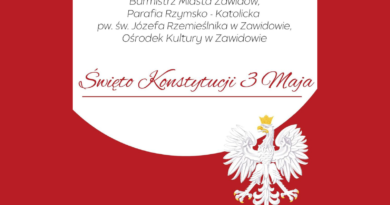 Flaga Polski i orzeł