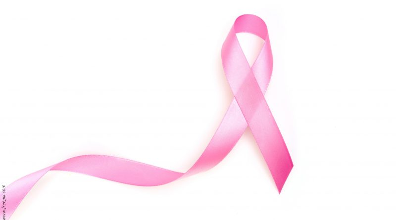 Różowa wstążka na białym tle