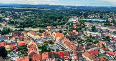 Zdjęcie rynku z lotu ptaka