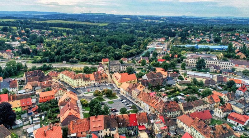 Zdjęcie rynku z lotu ptaka