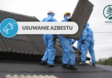Gmina Miejska Zawidów zrealizowała zadanie związane z usuwaniem azbestu w 2025 roku pracownicy usuwający azbest z dachu